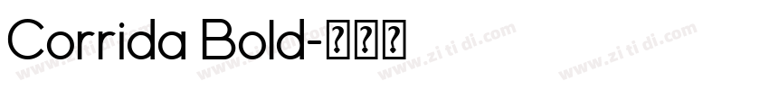Corrida Bold字体转换